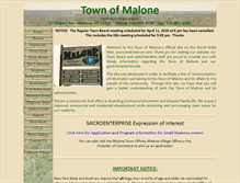 Tablet Screenshot of malonetown.com